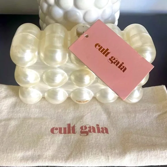 ❗️SOLD❗️Cult Gaia Bubble Pearl Acrylic Clutch - Picture 1 of 7